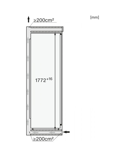 Холодильник вбудований  Miele K 7743 E