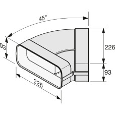 З'єднувальний елемент повітроводу Miele DFK-BH 45