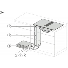 Комплект для переобладнання витяжки в режим рециркуляції Miele DUU 1000-2
