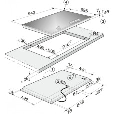 Варильна поверхня газова Miele KM 3054-1