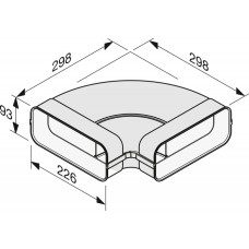 З'єднувальний елемент повітроводу Miele DFK-BH 90