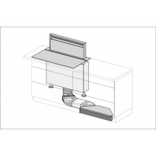 Комплект для переобладнання витяжки в режим рециркуляції Miele DUU 600  DAD 4x40