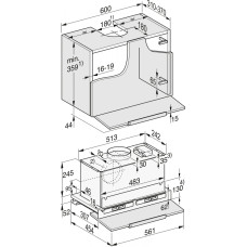 Витяжка кухонна вбудована Miele DAS 8630