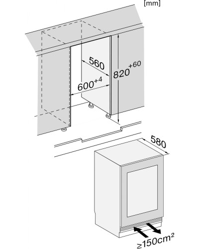 Винний холодильник KWTUS 7054 F obsw