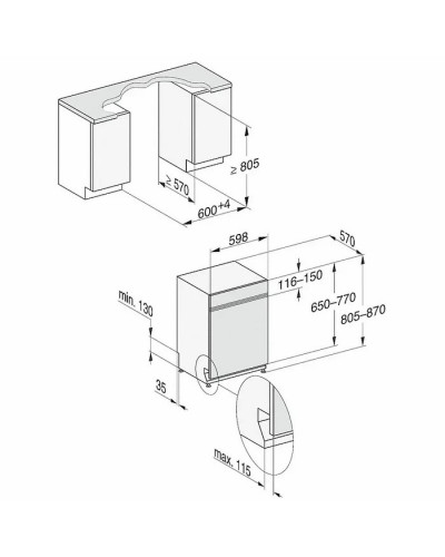 Посудомийна машина вбудована Miele G 5210 SCi