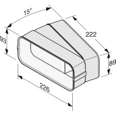 З'єднувальний елемент повітроводу Miele DFK-BH 15