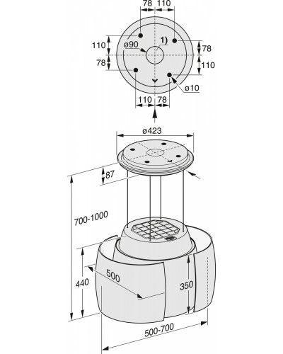 Витяжка Miele DA 7378 D BRWS