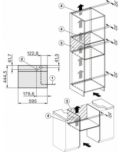 Парова шафа Miele DGM 7440 OBSW