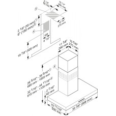 Витяжка кухонна настінна Miele PUR98W нерж.сталь