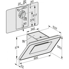 Витяжка Miele DA 6998 W діамантовий білий