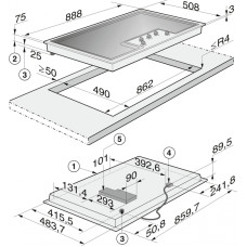 Варильна поверхня газова Miele KM 2356-1