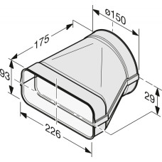 З'єднувальний елемент повітроводу Miele DFK-A