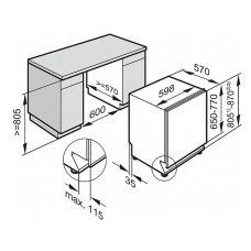 Посудомийна машина вбудована Miele G 5050 SCVi