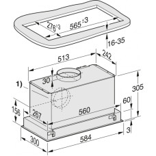 Витяжка кухонна вбудована Miele DA2668