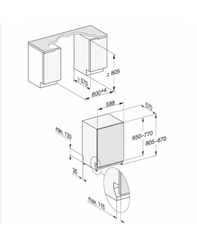 Посудомийна машина вбудована Miele G 5260 SCVi